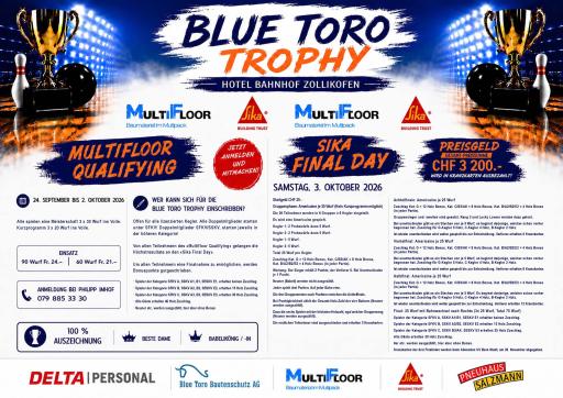 Blue Toro Trophy 2026 (24.09. - 02.10.2026 + 03.01.2027)