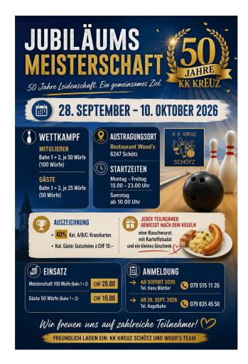 Jubi-MS KK Kreuz (28.09. - 10.10.2026)
