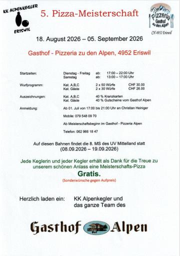 5. Pizza-MS (18.08. - 05.09.2026)